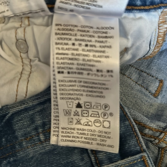 Levi’s 501 blue jeans W29 L32 5 button front distressed 💕 - Picture 4 of 6